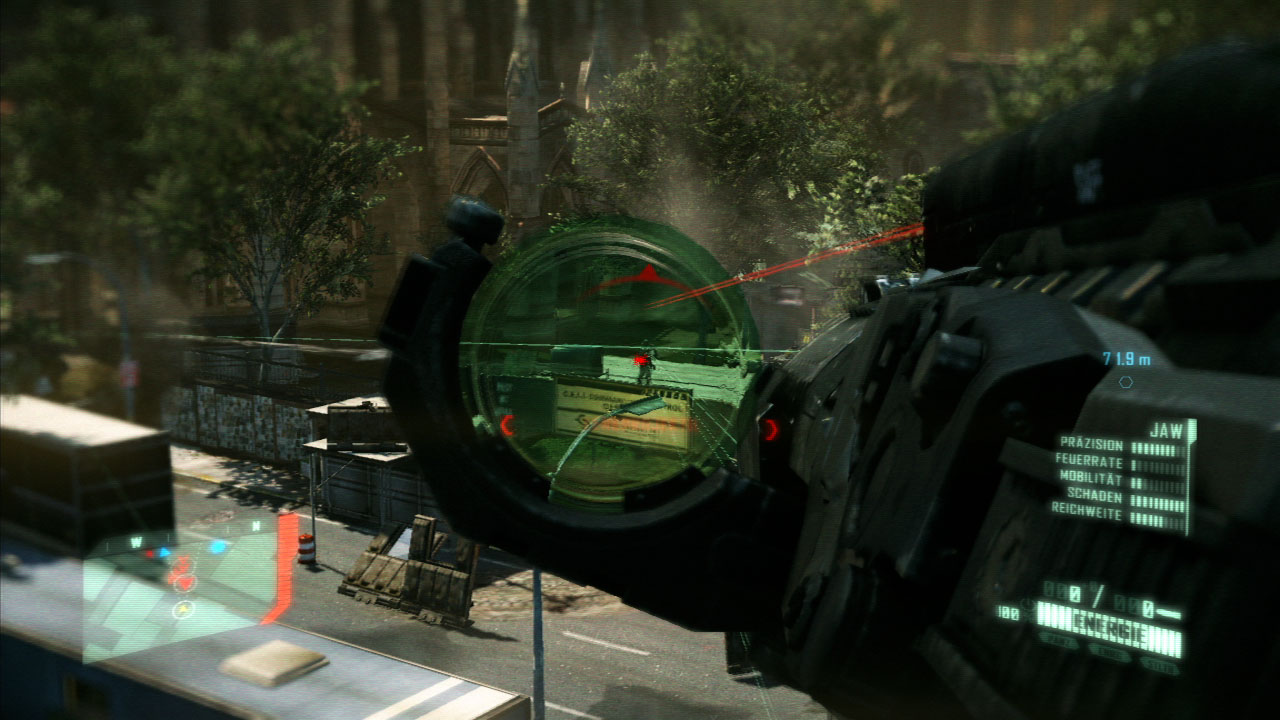 Der Raketenwerfer im Einsatz...