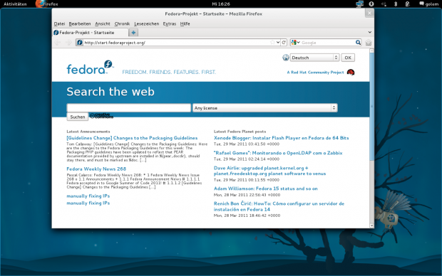 Gnome 3 bietet Snapping-Window. Mit dem Ziehen eines Fensters an den oberen Rand wird in den Vollbildmodus geschaltet,...