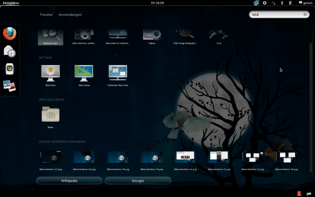 ... zeigt aber bereits einige genutzten Dateien an.