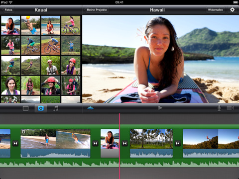iMovie auf dem iPad - Einbinden von Fotos