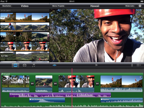 iMovie auf dem iPad - Schnitt mit Tonspuren