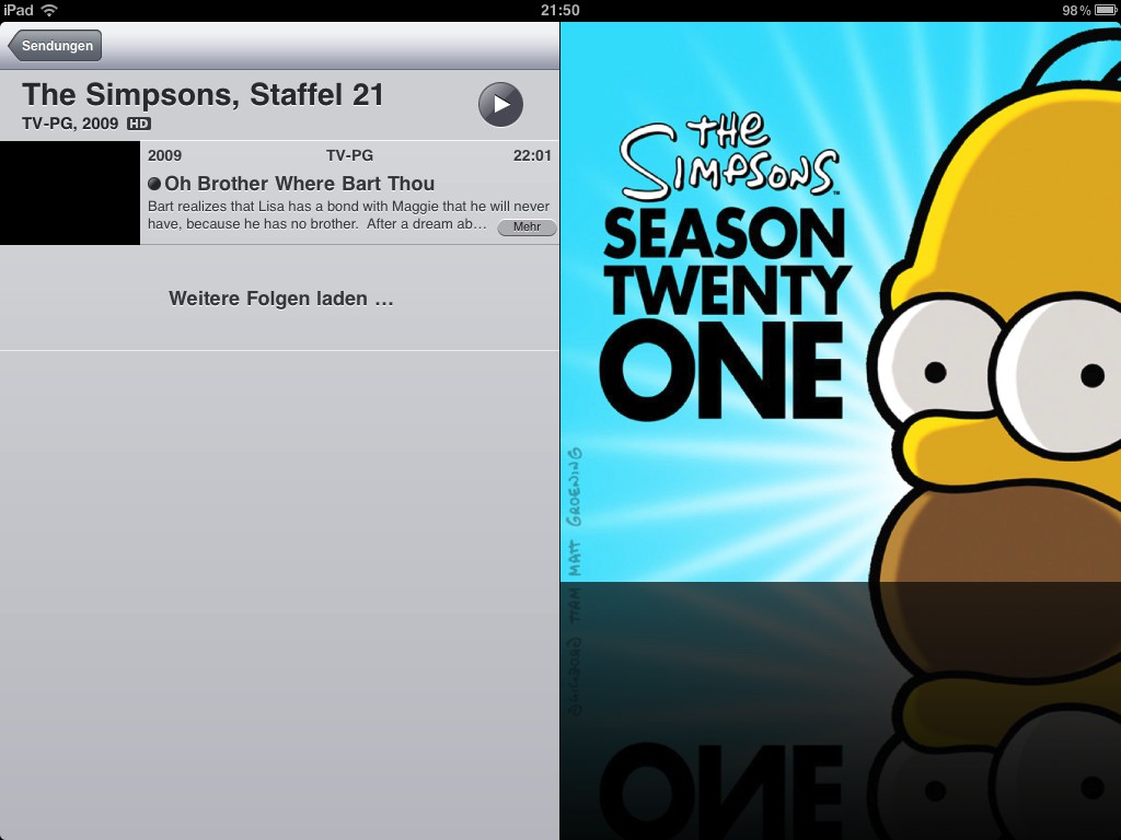 Nicht ganz ohne Fehler: Auf der linken Seite fehlt die Vorschau.