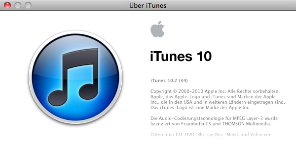 iTunes 10.2