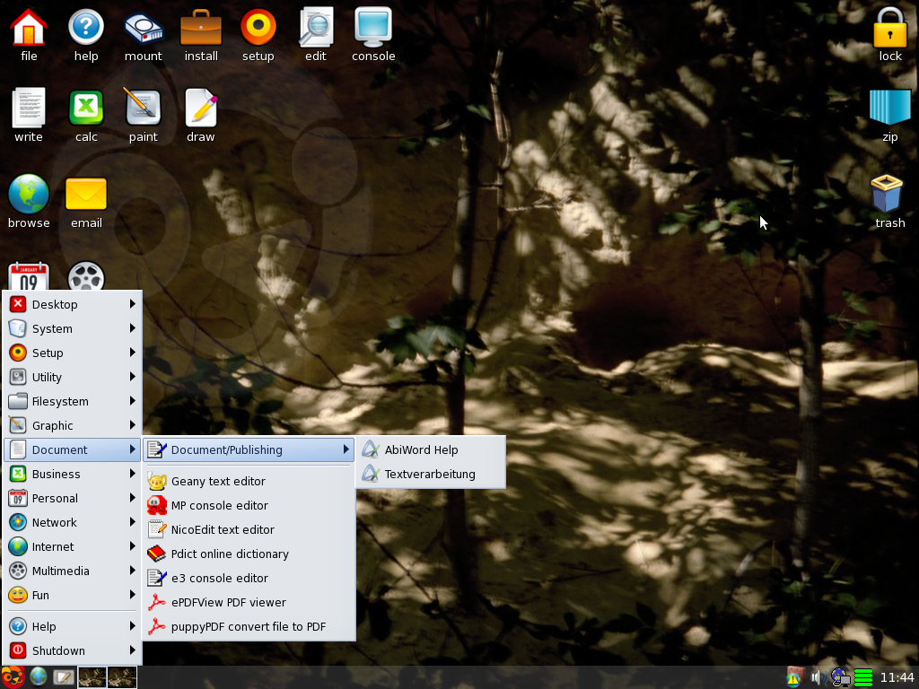 Die Programme zur Dokumentenbearbeitung