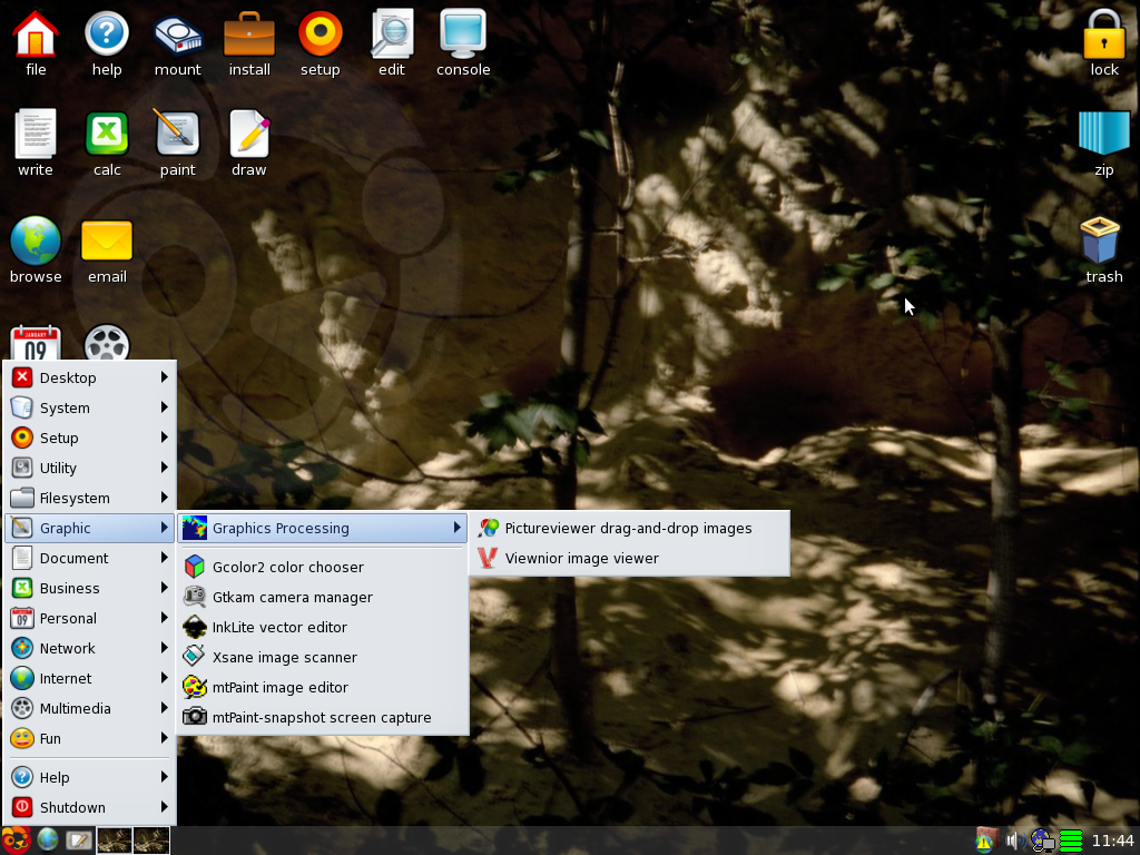 Die Anwendungen zur Bildbearbeitung