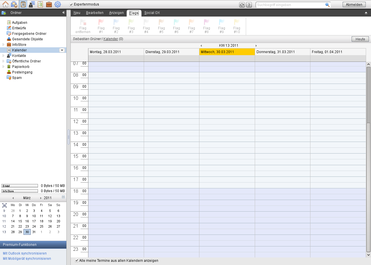 Die Kalenderübersicht