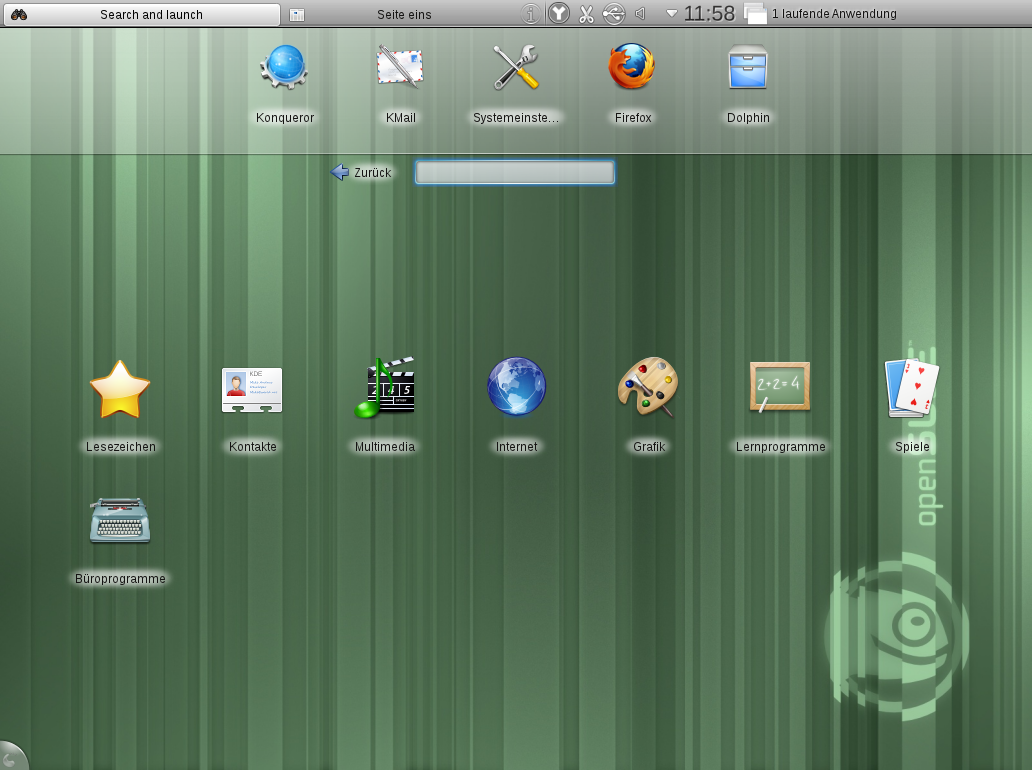 Die KDE-Netbook-Oberfläche