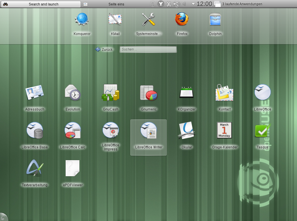 In Untermenüs fehlen Icons.