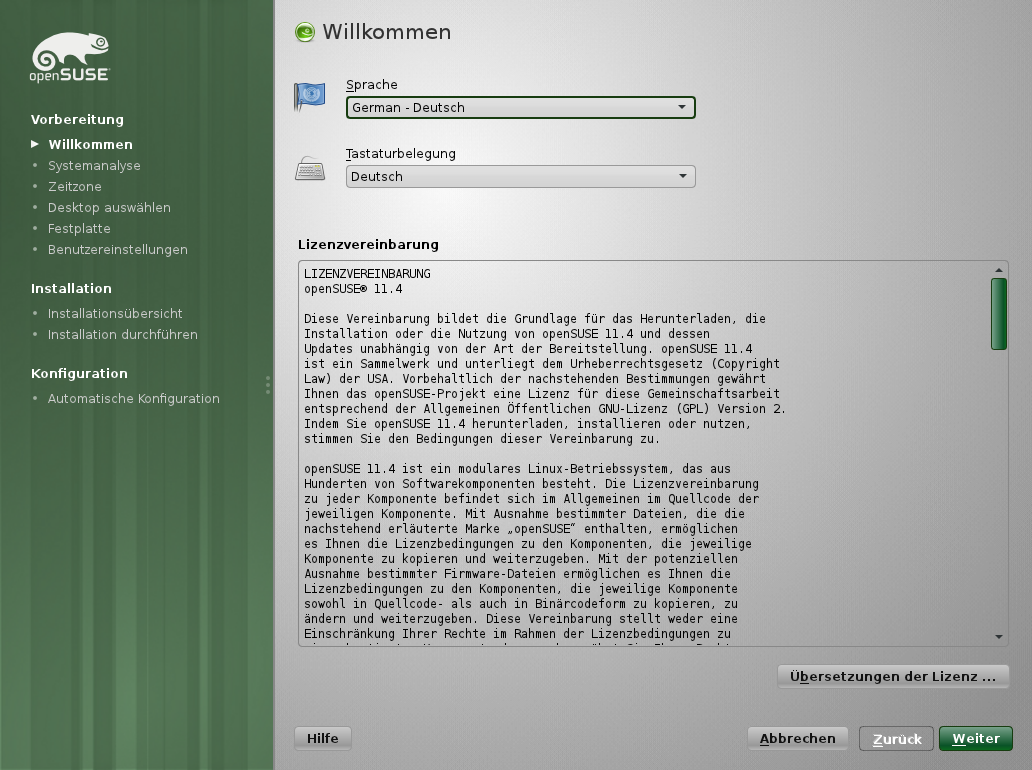 Die Installation ist in wenigen Schritten erledigt.