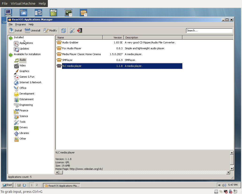 ReactOS 0.3.13