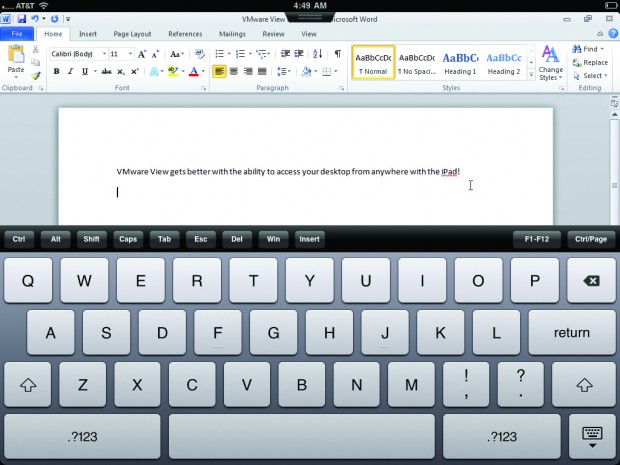 VMware-View-App für das iPad (Bild: VMware)