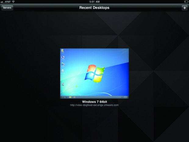 VMware-View-App für das iPad (Bild: VMware)
