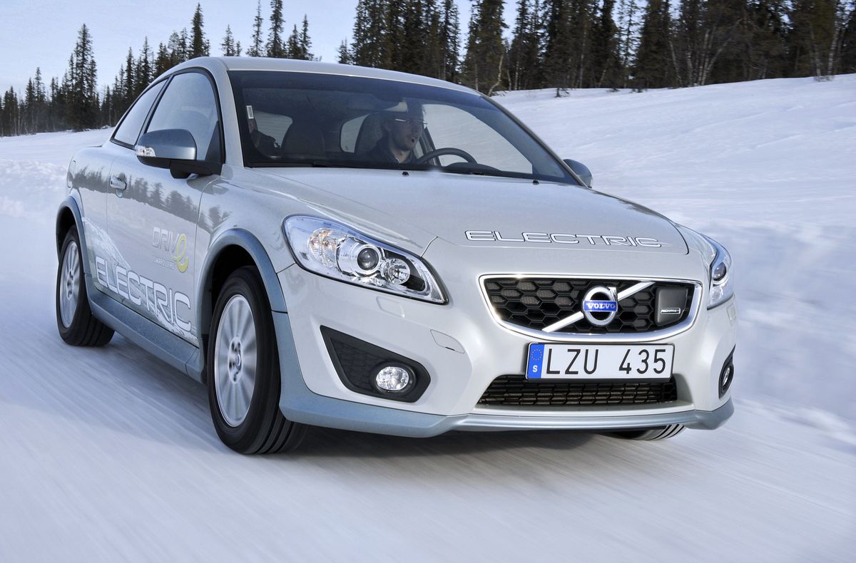 Volvos Elektroauto C30  musste sich am Polarkreis bewähren. (Foto: Volvo)