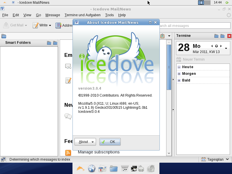 Der E-Mail-Client Icedove 3.0.4