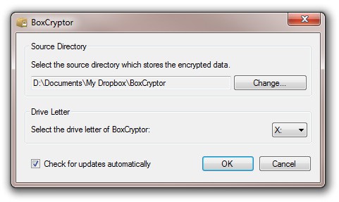 Boxcryptor - Dropboxverzeichnis als Quelle