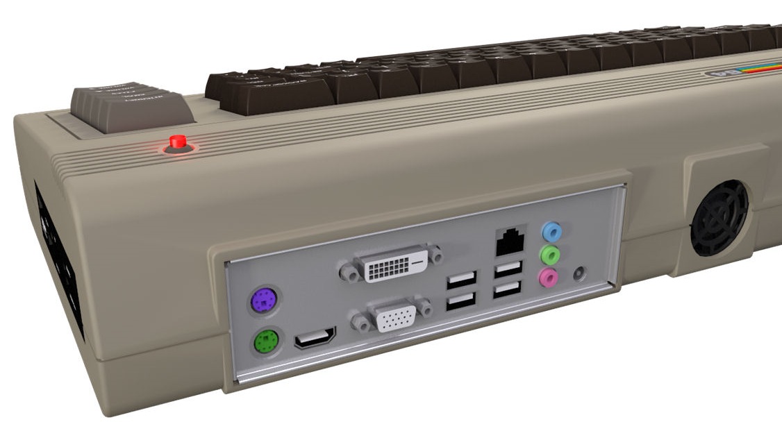 ITX-Anschlussfeld und Lüfter (Bild: Commodore USA)