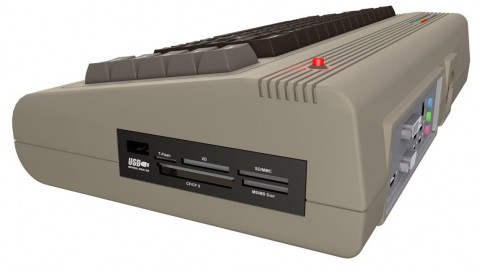 Cardreader und ein USB-Port rechts (Bild: Commodore USA)