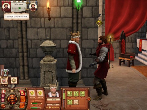 Diskussionen im Thronsaal