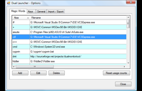 Dual Monitor Tools: Dual Launcher