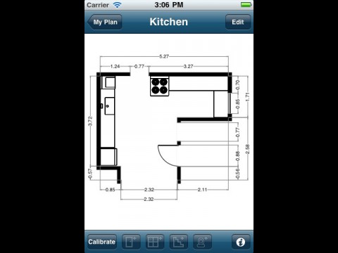 Magicplan - K&uuml;chengrundriss