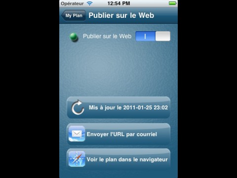 Magicplan - Weitergabe der Pl&auml;ne per E-Mail und Web 