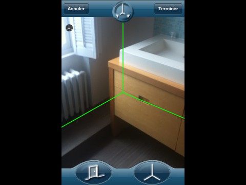 Magicplan - Aufnahme mit Hilfslinien