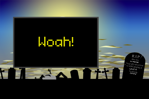 Das war's: das finale "Game Over"