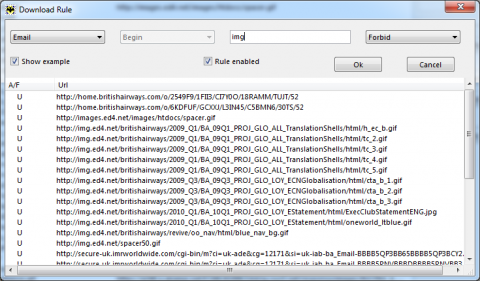 ... und die Filterfunktionen. Wer will, kann jetzt anhand des Ordners entscheiden, ob Bilder in HTML-E-Mails nachgeladen werden sollen.