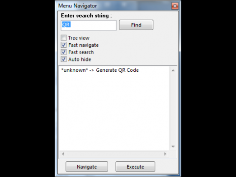Wir suchen das QR-Code-Tool. Doch wo ist dieses "Unknown"?