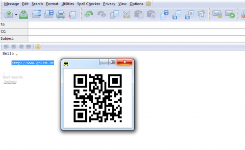 ... und einmal mit http. The Bat! macht das bei URLs nicht automatisch. Bei unserem QR-Code-Scanner funktionierte deswegen nur dieses Bild korrekt.