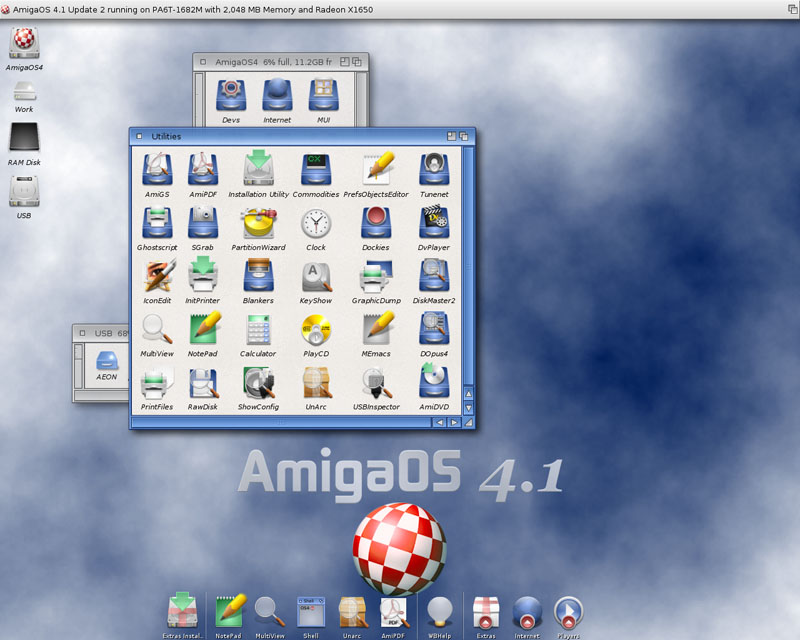 Auf dem AmigaOne X1000 läuft AmigaOS 4.1 - es kann aber auch Linux genutzt werden. (Bild: A-Eon Technology)