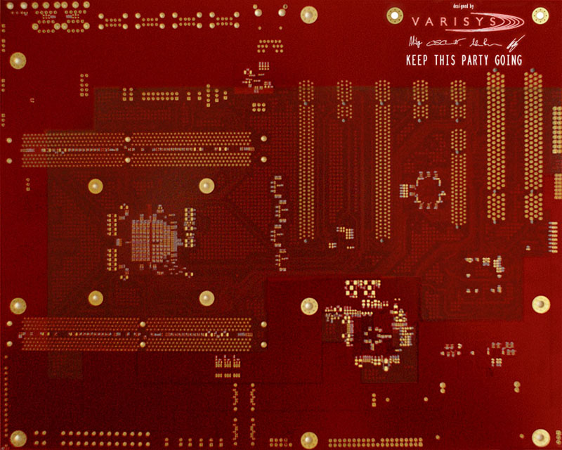 AmigaOne X1000 - Platinenunterseite des Nemo-R2-Boards inklusive Entwicklerunterschriften (Bild: A-Eon Technology)