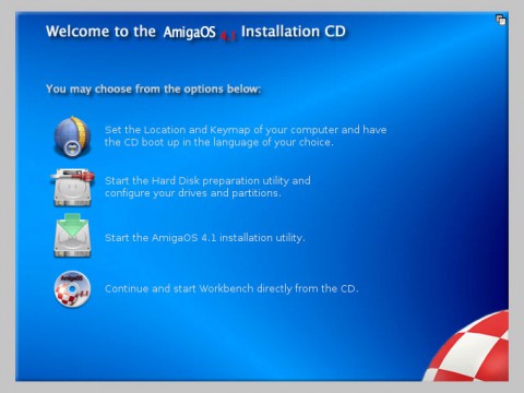 Installer von AmigaOS 4.1 (Bild: A-Eon Technology)