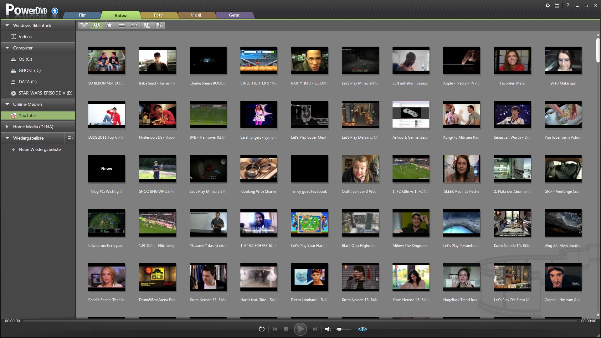 PowerDVD 11 - als Youtube-Betrachter (Bild: Cyberlink)