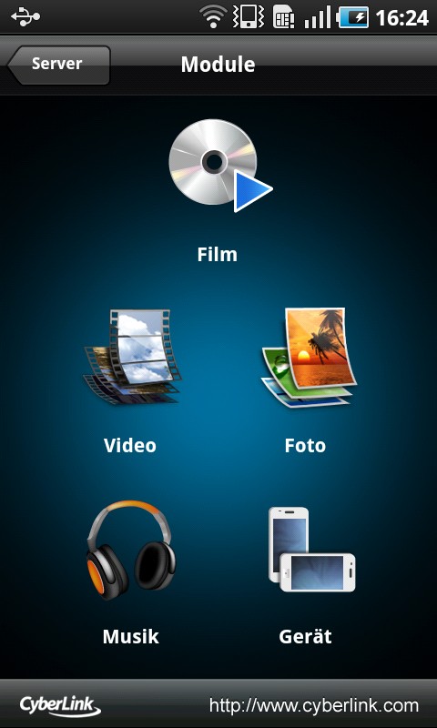 PowerDVD Remote App für Android (Bild: Cyberlink)