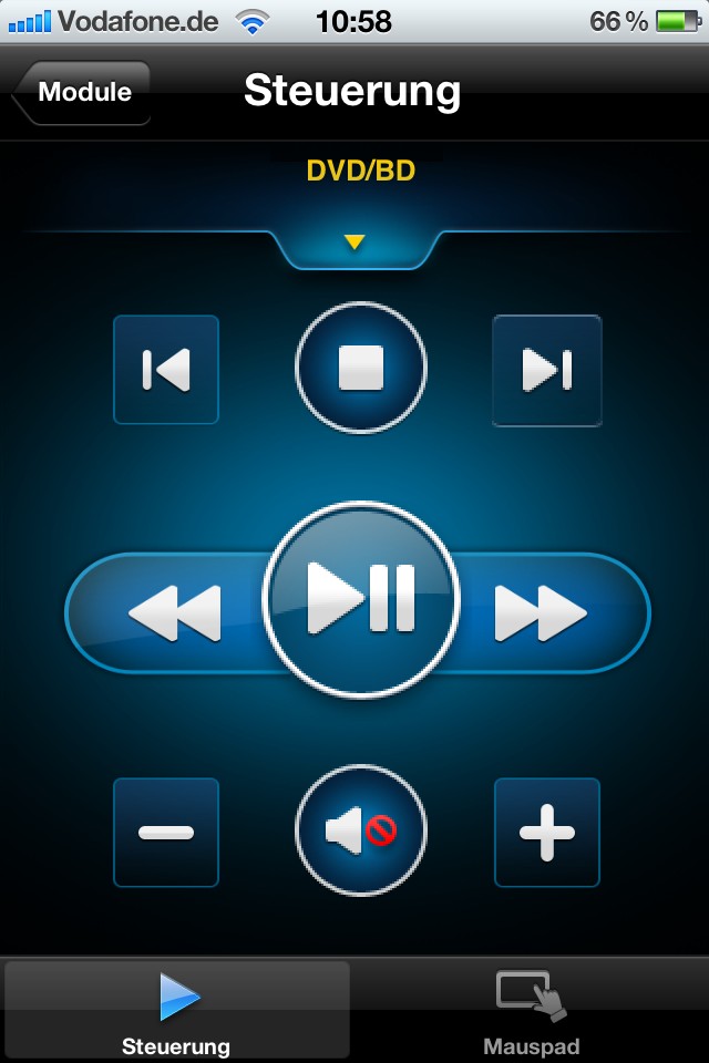 PowerDVD Remote App für iOS (Bild: Cyberlink)
