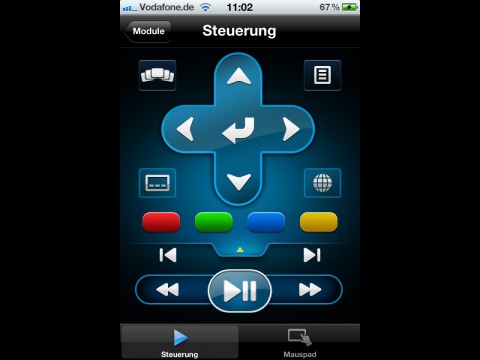 PowerDVD Remote App f&uuml;r iOS (Bild: Cyberlink)