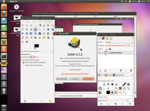 Gimp 2.7.2 gilt als Entwicklerversion auf dem Weg zur finalen Version 2.8.
