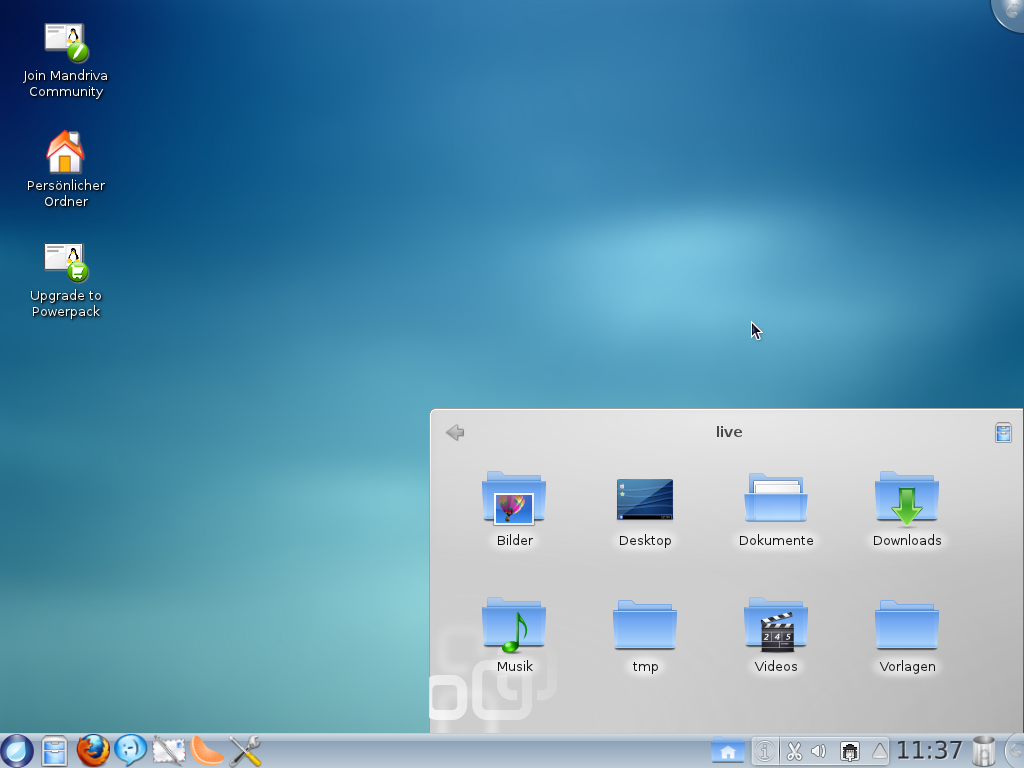 Ein Schnellzugriff auf die Ordner des Homeverzeichnisses