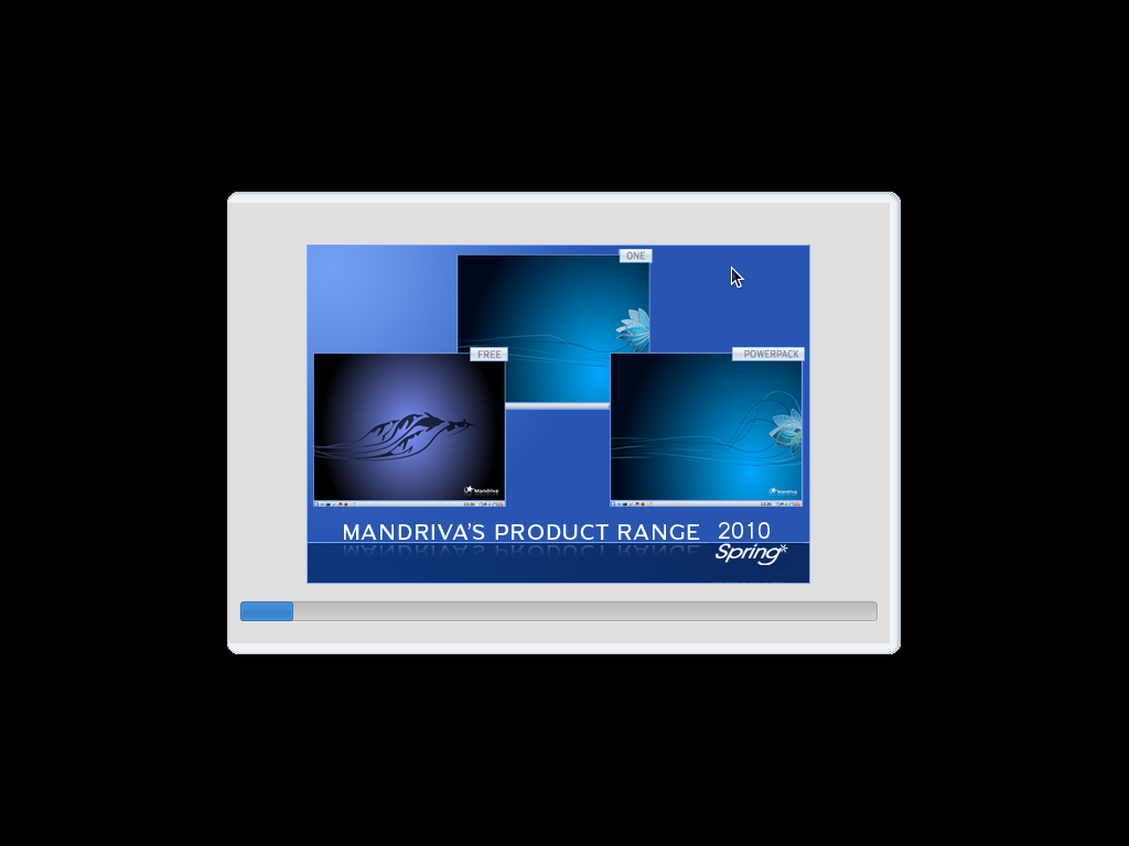 Der Splashscreen des Installers