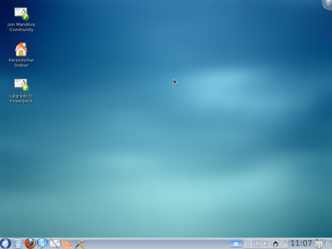 Als Standarddesktop nutzt Mandriva 2011 die Oberfl&auml;che KDE.