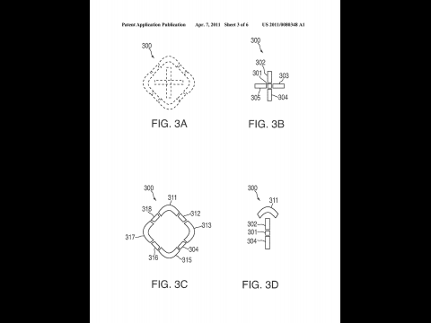 Apples Patentantrag 20110080348 beschreibt, wie die Displayfelder segmentiert sein k&ouml;nnten. (Bild: Apple/US-Patentamt)