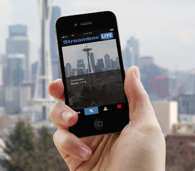 Mit Streambox MX und Streambox Live zum Web-Livestream - hier noch auf dem iPhone 4 (Bild: Streambox)