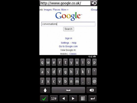 Symbian-Browser 7.3 basiert auf Webkit und bietet nun auch eine Tastatur im Portr&auml;tmodus. (Bild: Nokia)