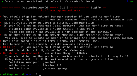 Standardm&auml;&szlig;ig startet das System im Konsolenmodus. Die grafische Oberfl&auml;che muss separat gestartet werden.