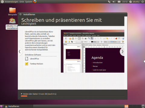 Die Diaschau des Installers