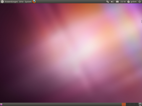 ... andernfalls erscheint der klassische Gnome-Desktop.