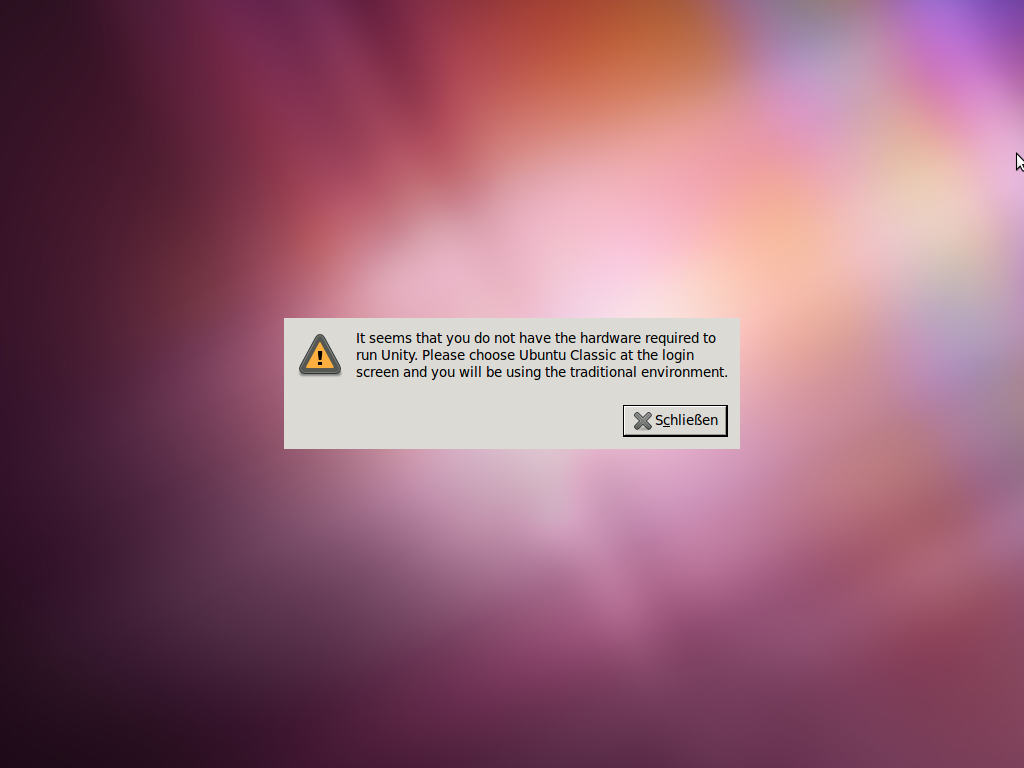 Der neuen Unity-Desktop benötigt eine 3D-fähige Grafikkarte samt Treiber, ...
