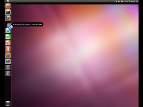 Verkn&uuml;pfungen k&ouml;nnen per Drag-and-Drop in den Dock integriert werden.