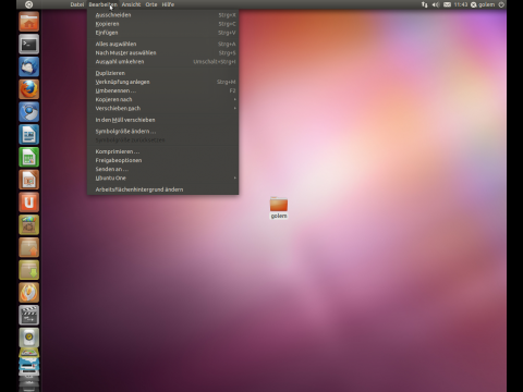 Das Menü des Desktops